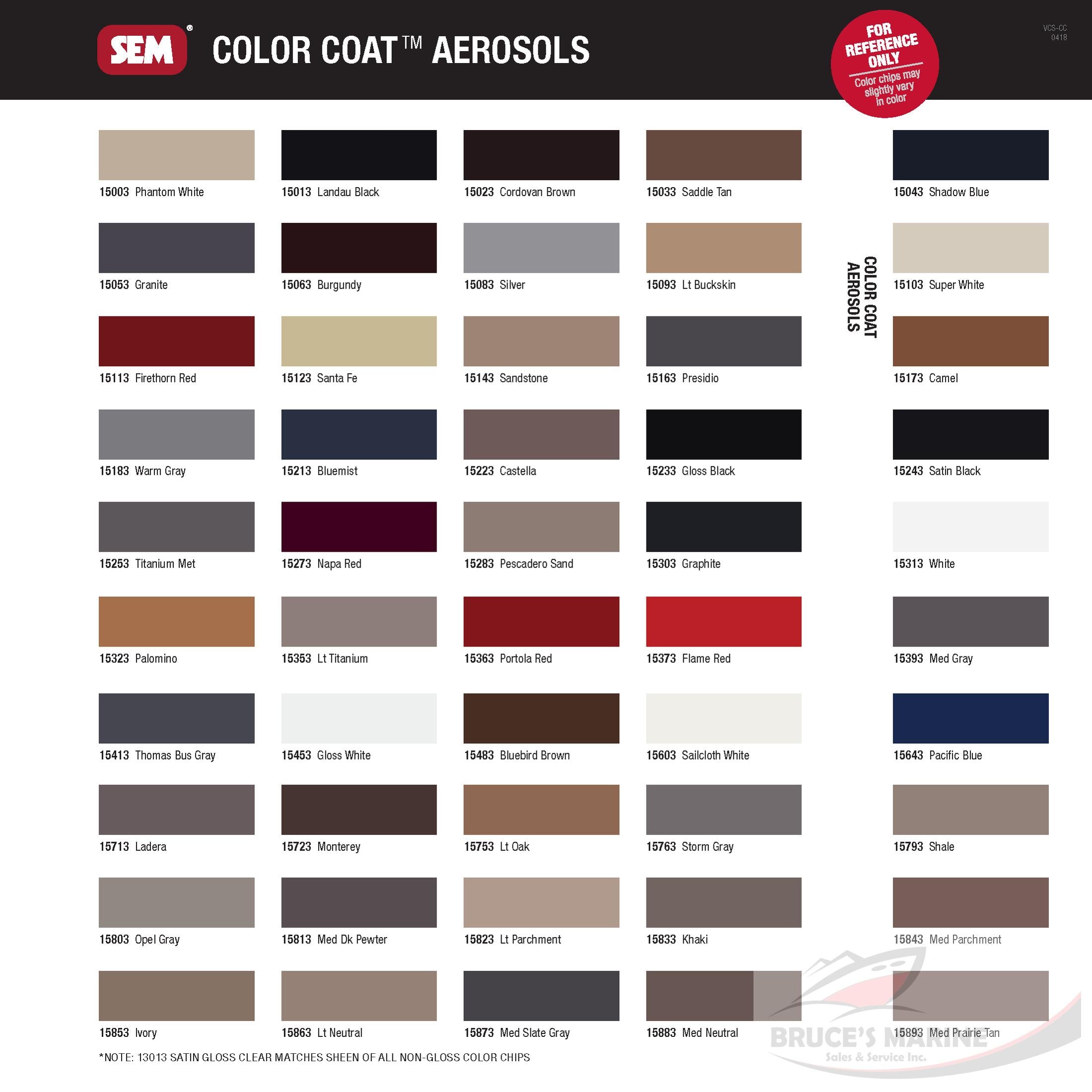 SEM COLOR COAT 15253 TITANIUM METALLIC