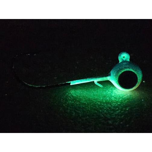 Walleye Hawgerz OMEGA GLOW Long Shank Jig- (3 PACK)