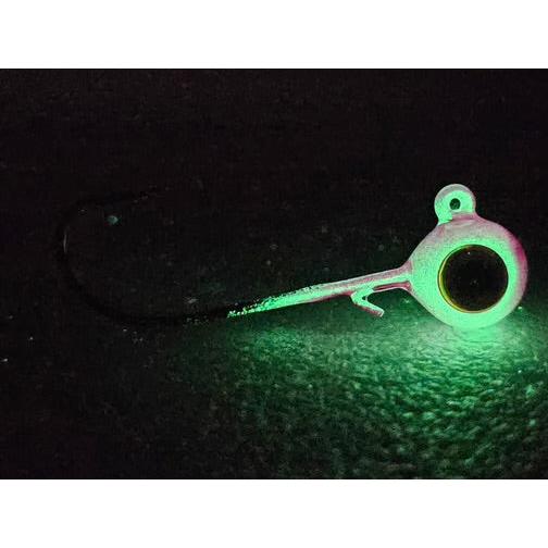 Walleye Hawgerz OMEGA GLOW Long Shank Jig- (3 PACK)