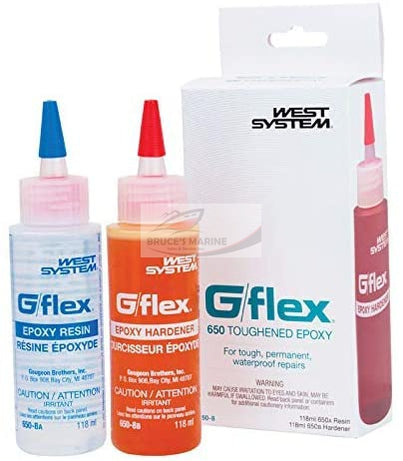 West System G/Flex Epoxy Bottles, 8 oz. (2ea 4 oz. bottles)