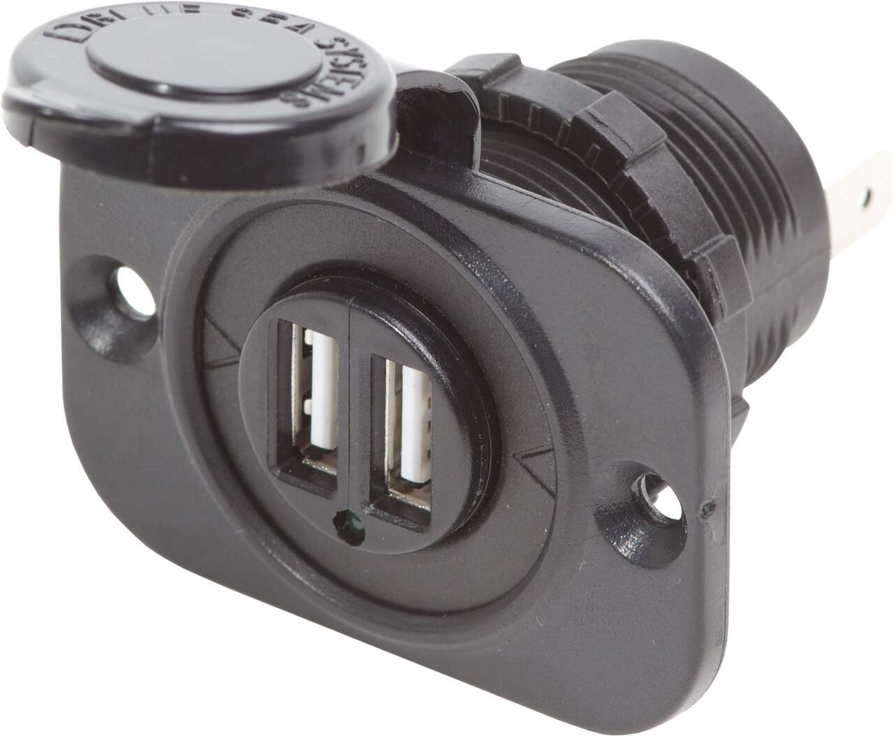 Attwood Blue Sea Systems 2.1 A Dual USB Charger | 12/24V Dc